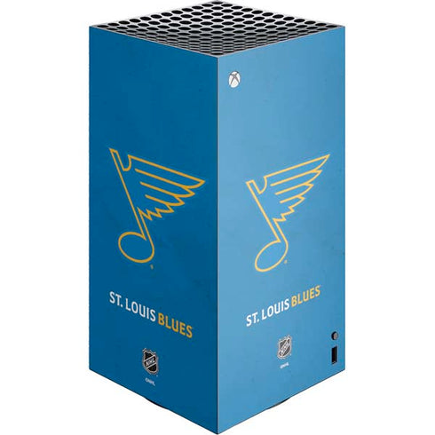 NHL St. Louis Blues Distressed XBox Series X Digital Edition Console Skin